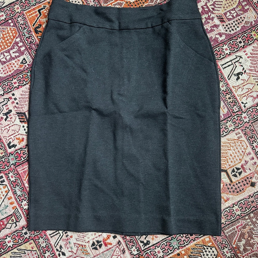 J. Crew Classic Gray Pencil Skirt